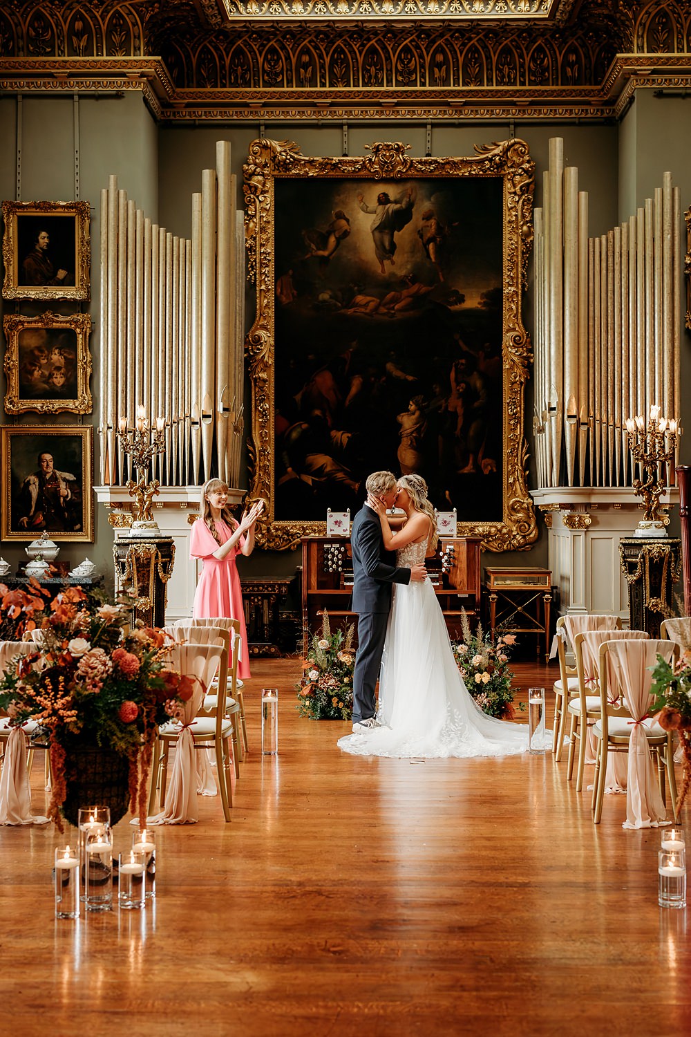 Rust Burnt Orange Autumn Wedding NK Photography