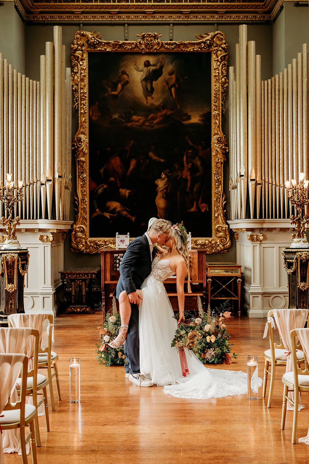 Rust Burnt Orange Autumn Wedding NK Photography
