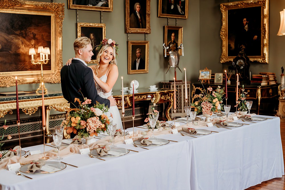 Rust Burnt Orange Autumn Wedding NK Photography
