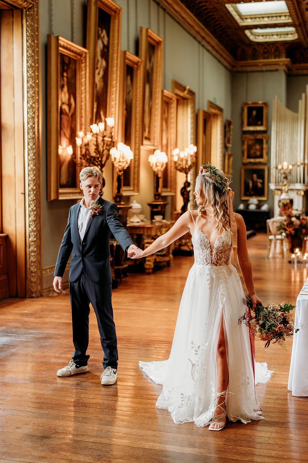 Rust Burnt Orange Autumn Wedding NK Photography
