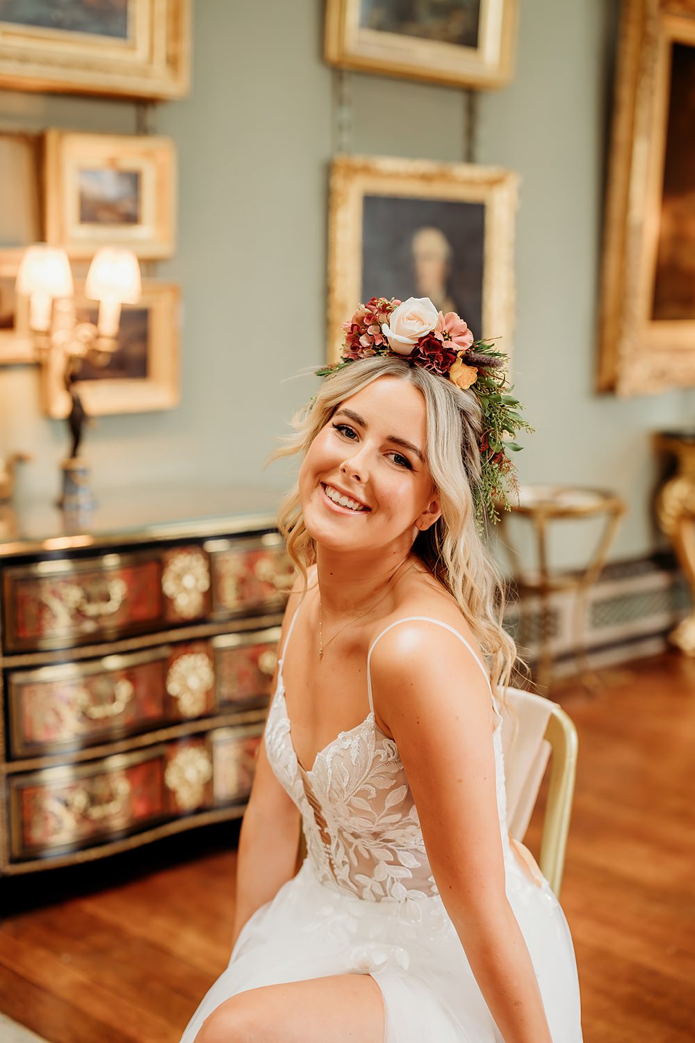 Rust Burnt Orange Autumn Wedding NK Photography Bride Makeup Natural