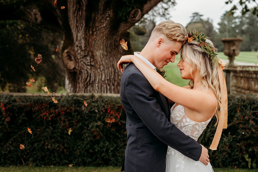 Rust Burnt Orange Autumn Wedding NK Photography