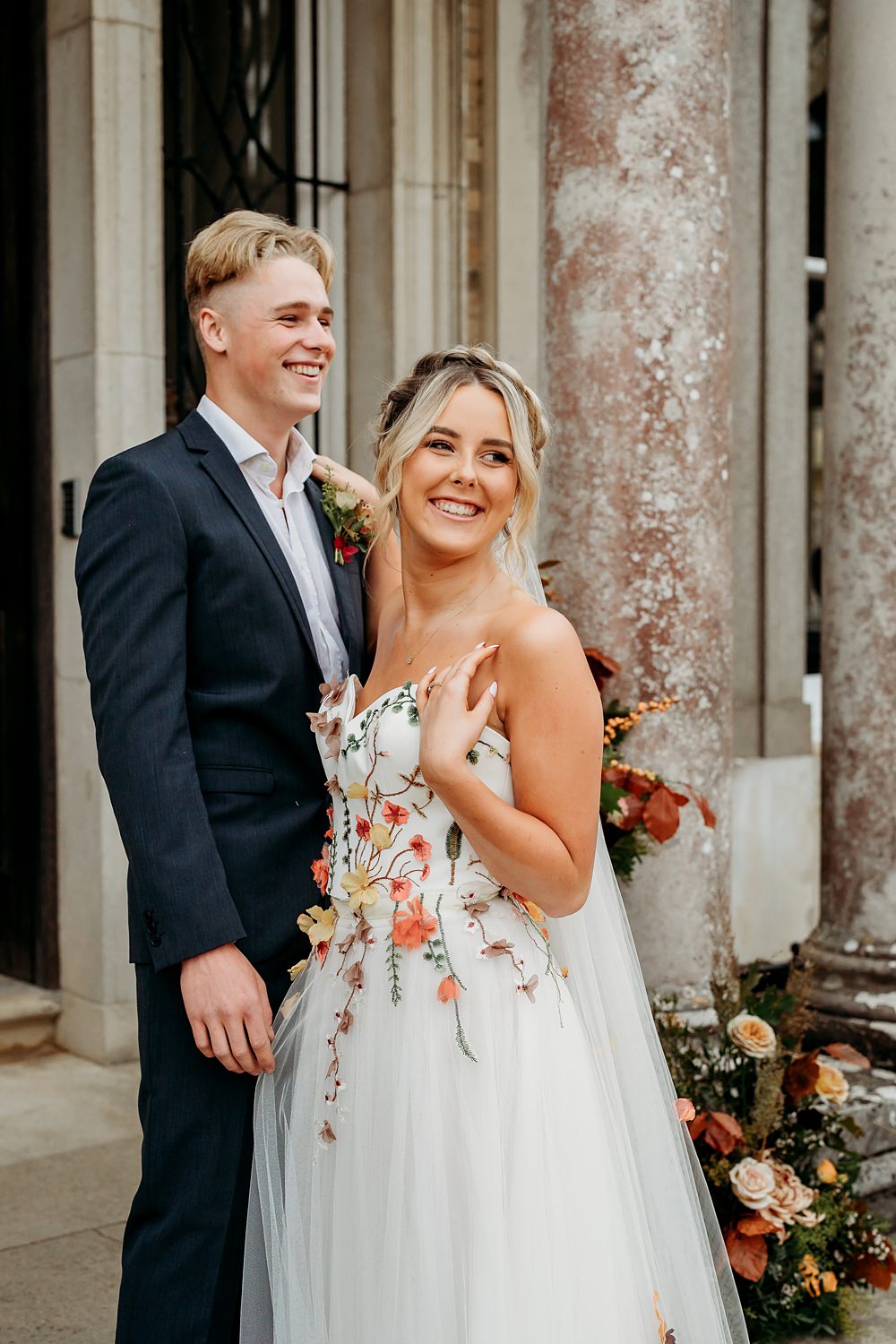 Rust Burnt Orange Autumn Wedding NK Photography