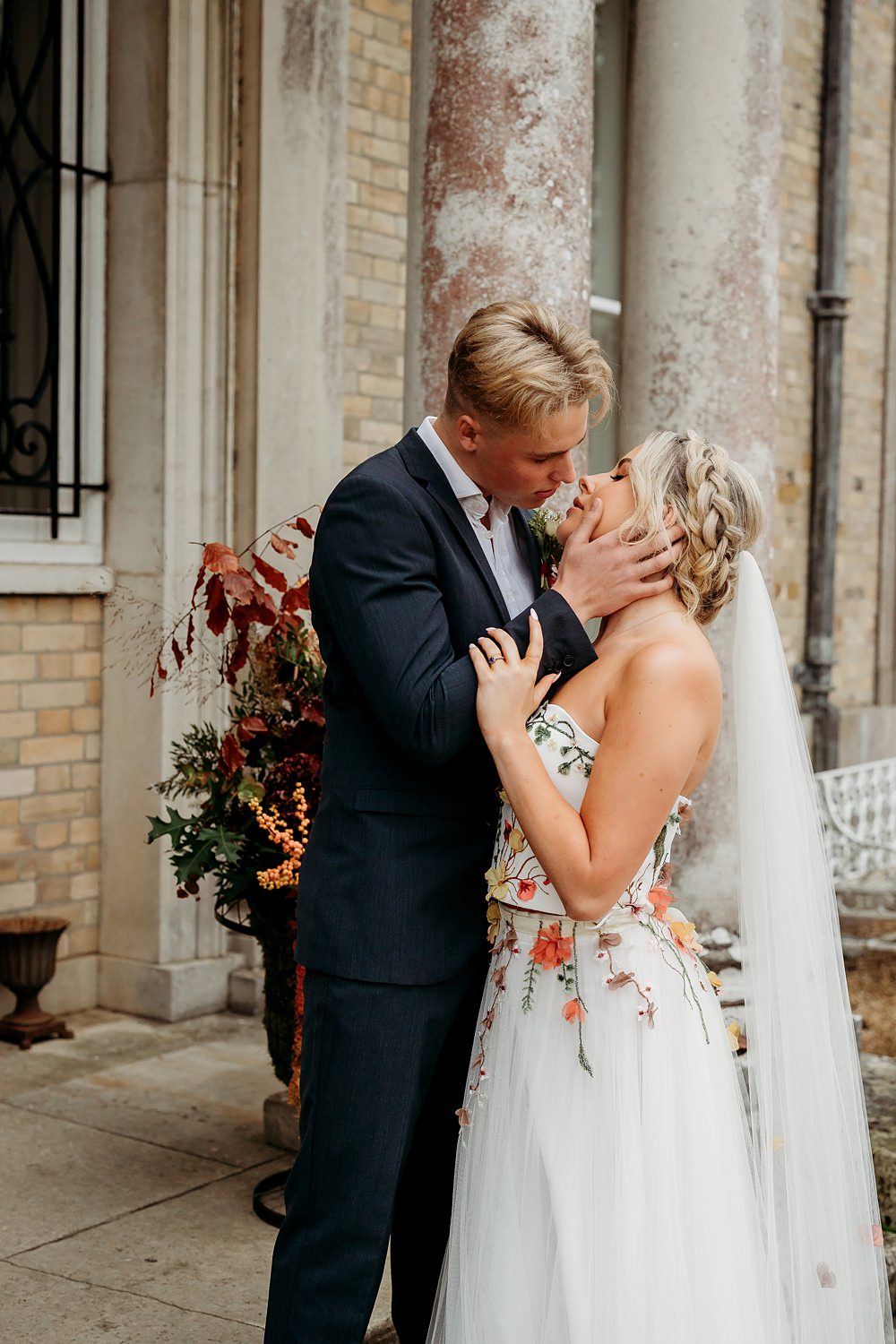 Rust Burnt Orange Autumn Wedding NK Photography