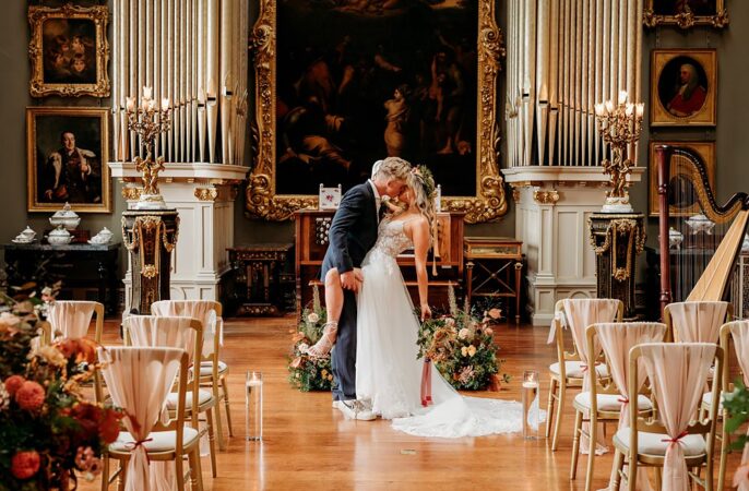 Rust Burnt Orange Autumn Wedding NK Photography
