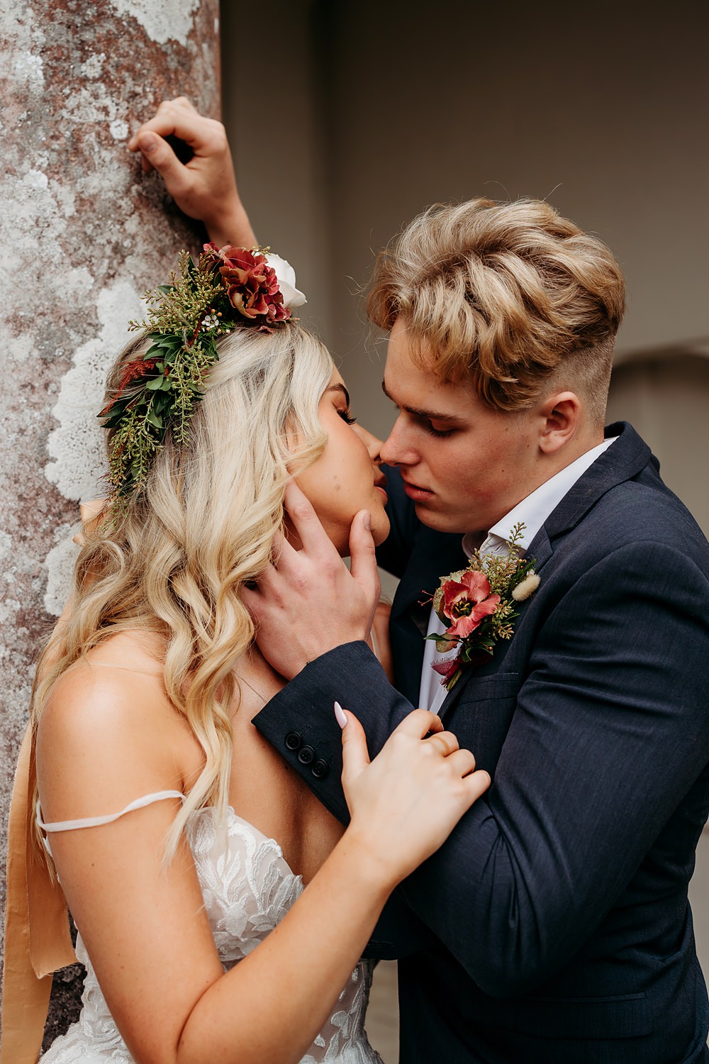 Rust Burnt Orange Autumn Wedding NK Photography