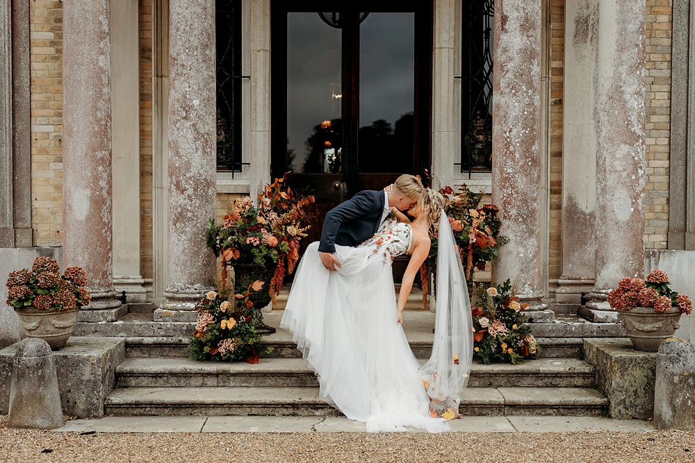Rust Burnt Orange Autumn Wedding NK Photography