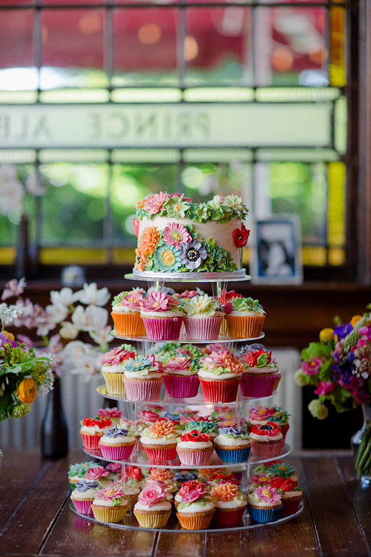 Spring Flower Wedding Cupcake Cake Irene Yap