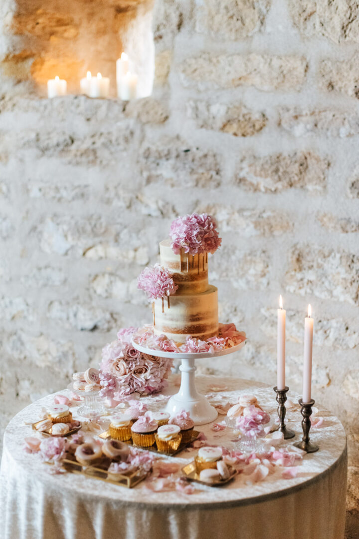 Spring Wedding Cake Table Dessert Pink Sugarbird Photography