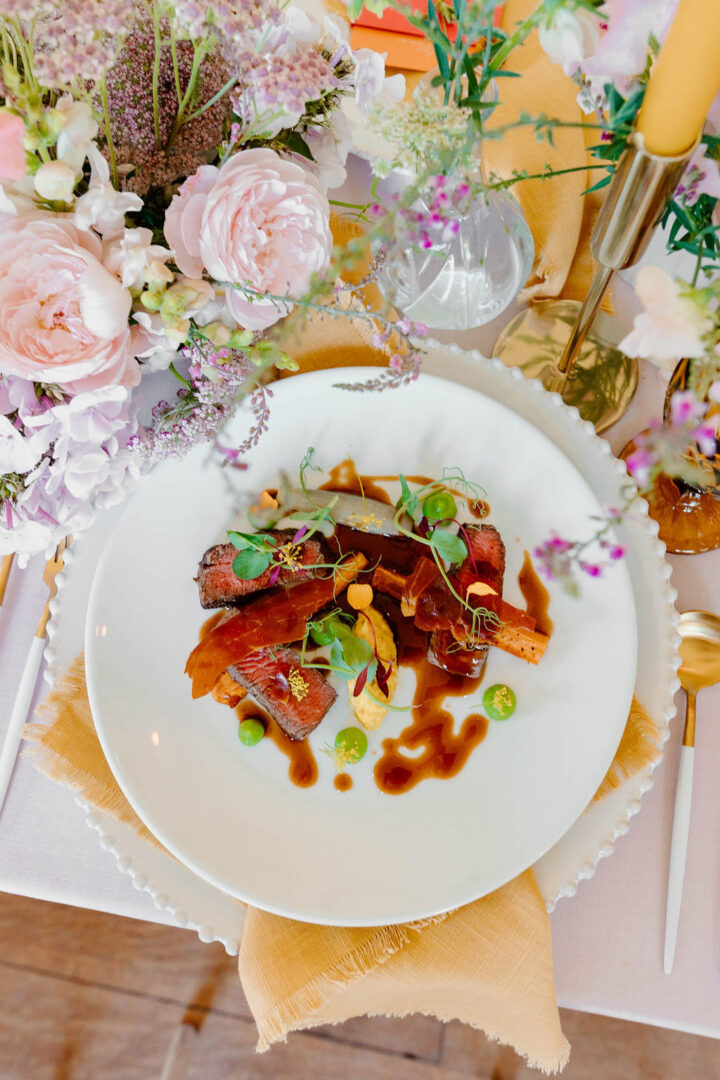 Spring Wedding Meal Idea Light Pretty Mimosa Photography
