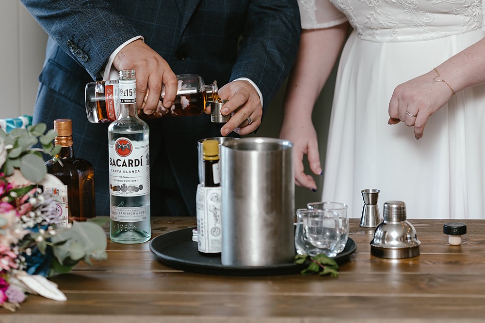 Stables at Ffolkes Wedding Cherrelle Blake Photography Cocktail Mixing Ceremony Ritual