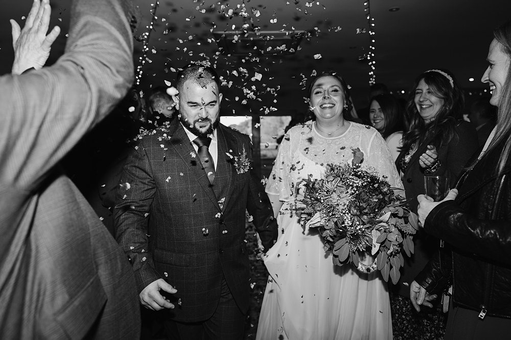 Stables at Ffolkes Wedding Cherrelle Blake Photography Confetti Throw