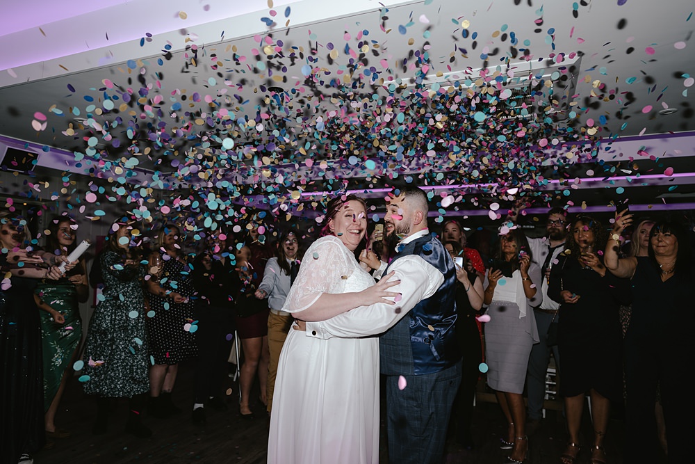 Stables at Ffolkes Wedding Cherrelle Blake Photography Confetti Cannon Dancefloor
