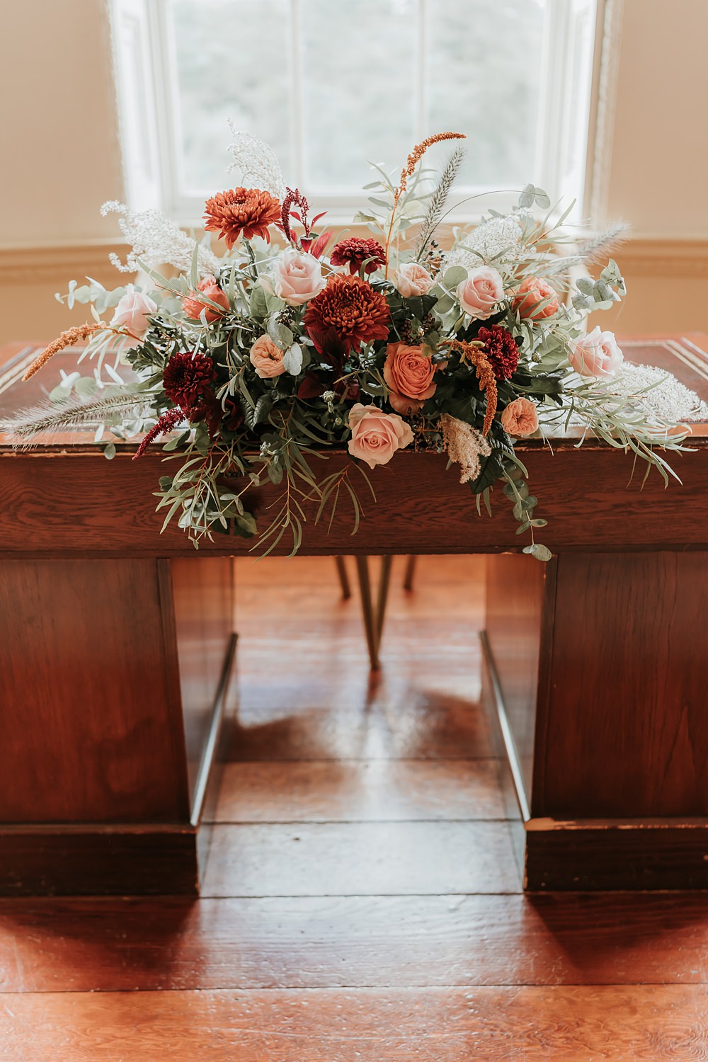 The Oystercatcher Wedding B Photography Ceremony Flowers Table