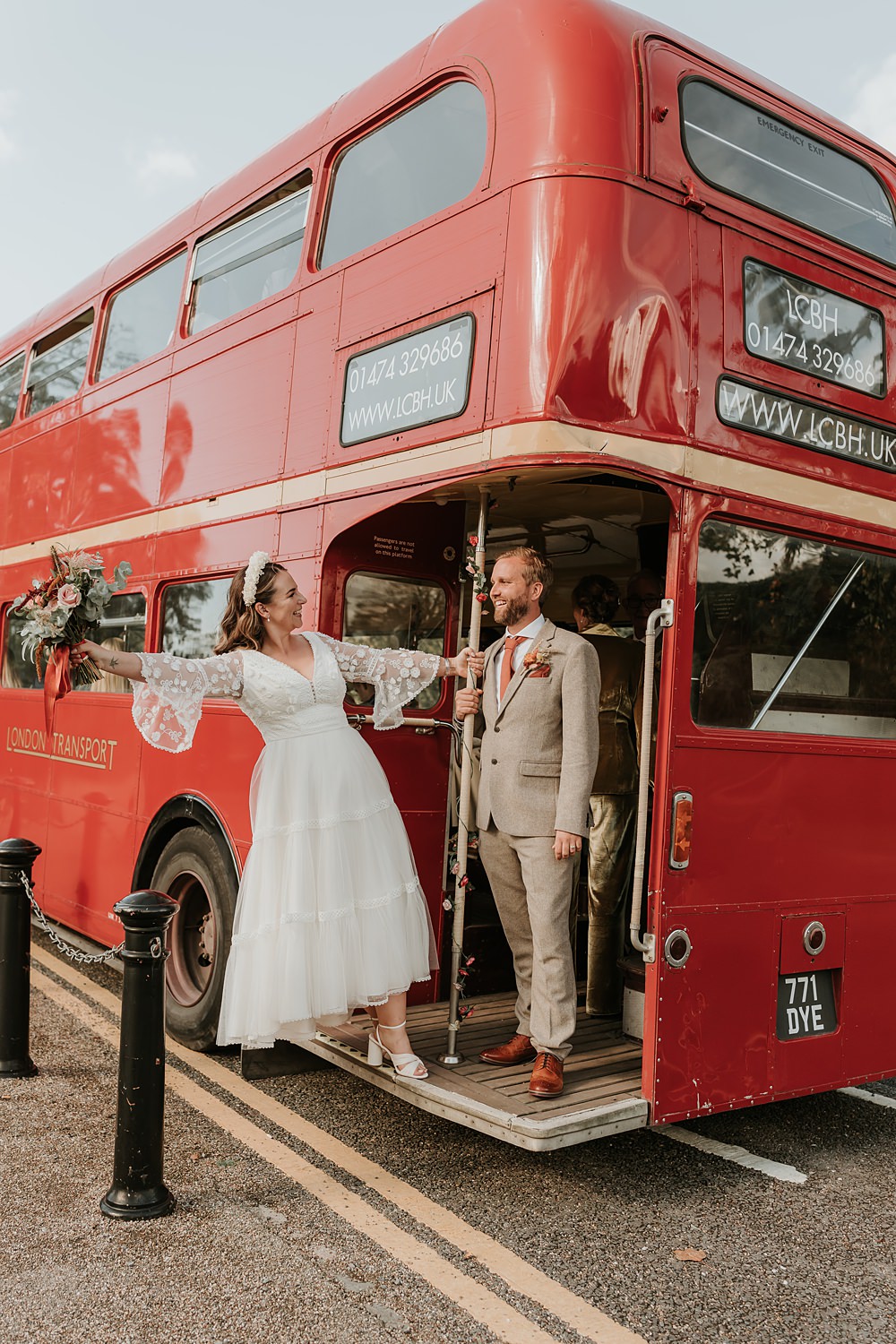 The Oystercatcher Wedding B Photography Red Bus Transport