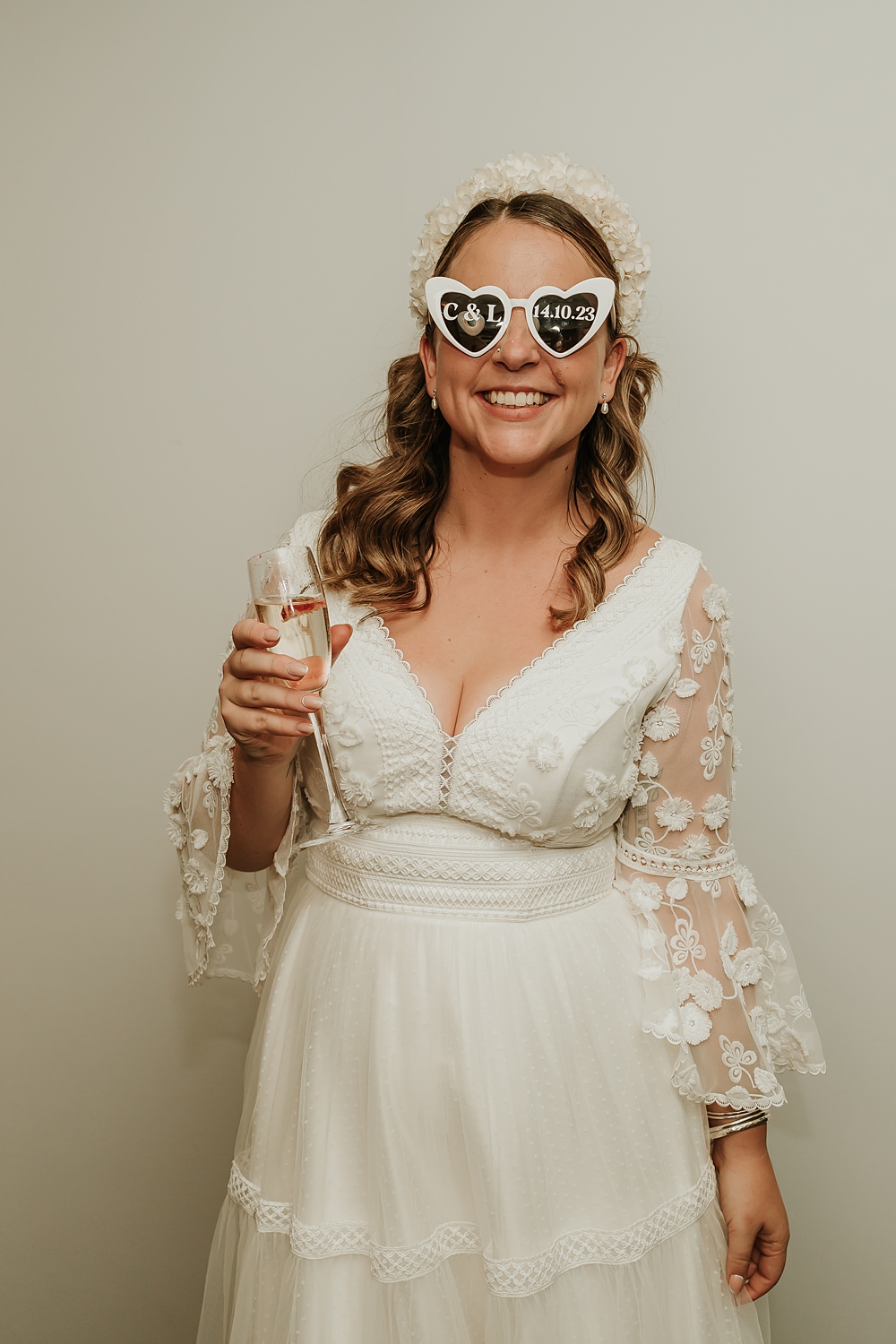 The Oystercatcher Wedding B Photography Bride Heart Sunglasses