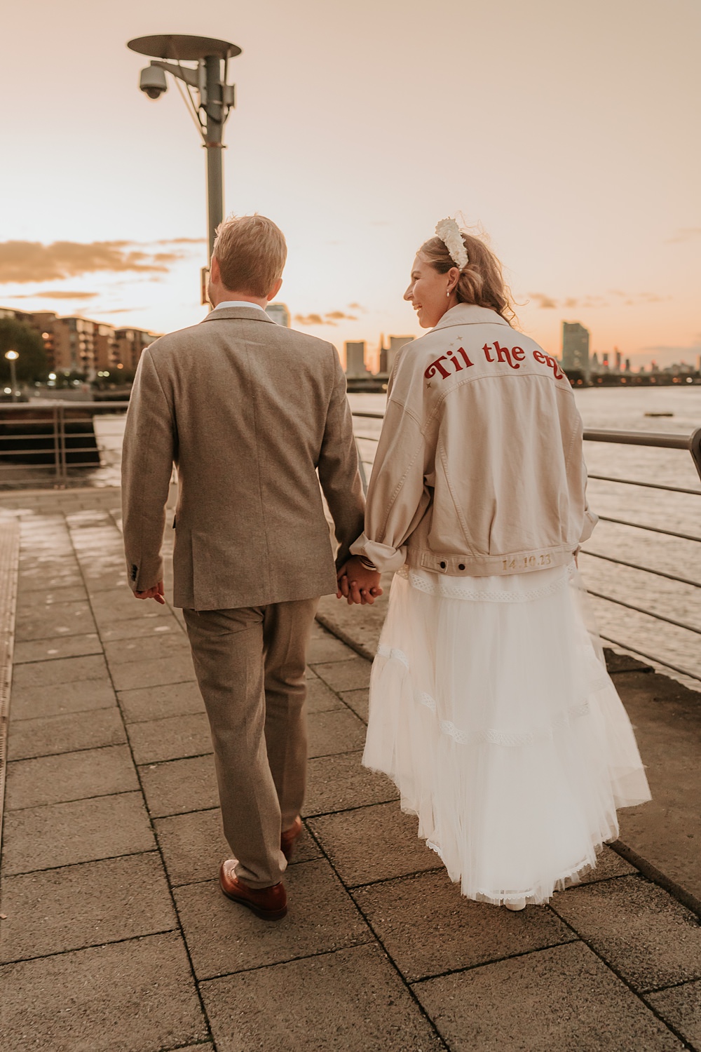 The Oystercatcher Wedding B Photography Personalised Jacket Bride