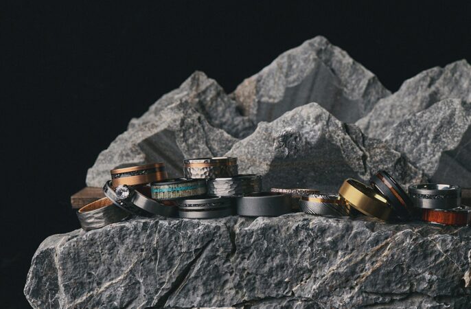 Unusual Alternative Unique Men's Wedding Rings Thorum