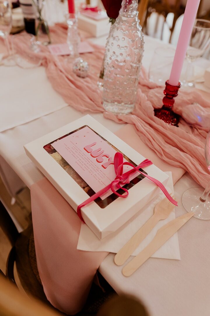 Wedding Picnic Box Pink Spring Idea Bubear Photography