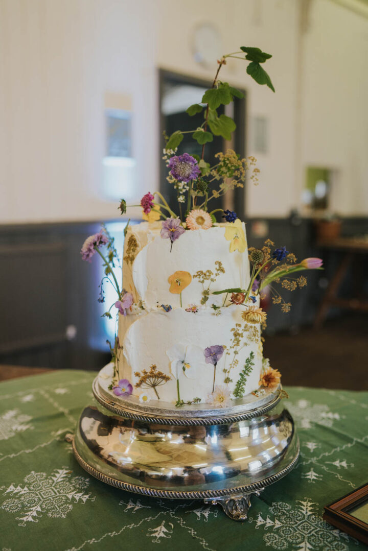 Wildflower Herb Spring Wedding Cake Grace Elizabeth