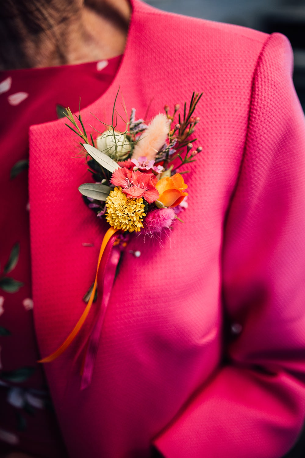 Cool Colourful Wedding Amy Elizabeth Photo Corsage Flowers Mother Bride