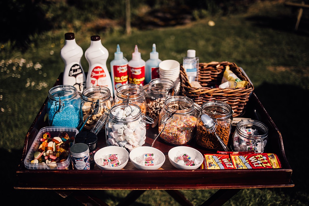 Cool Colourful Wedding Amy Elizabeth Photo Ice Cream Cart