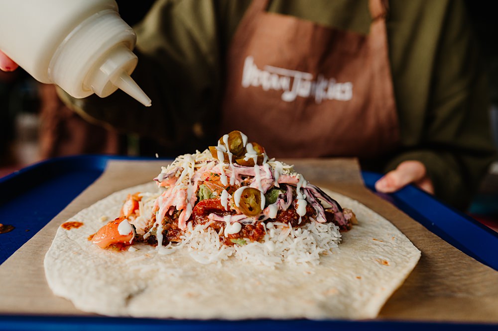 Den At Four Acre Wedding Lauren May Photos Evening Food Wraps