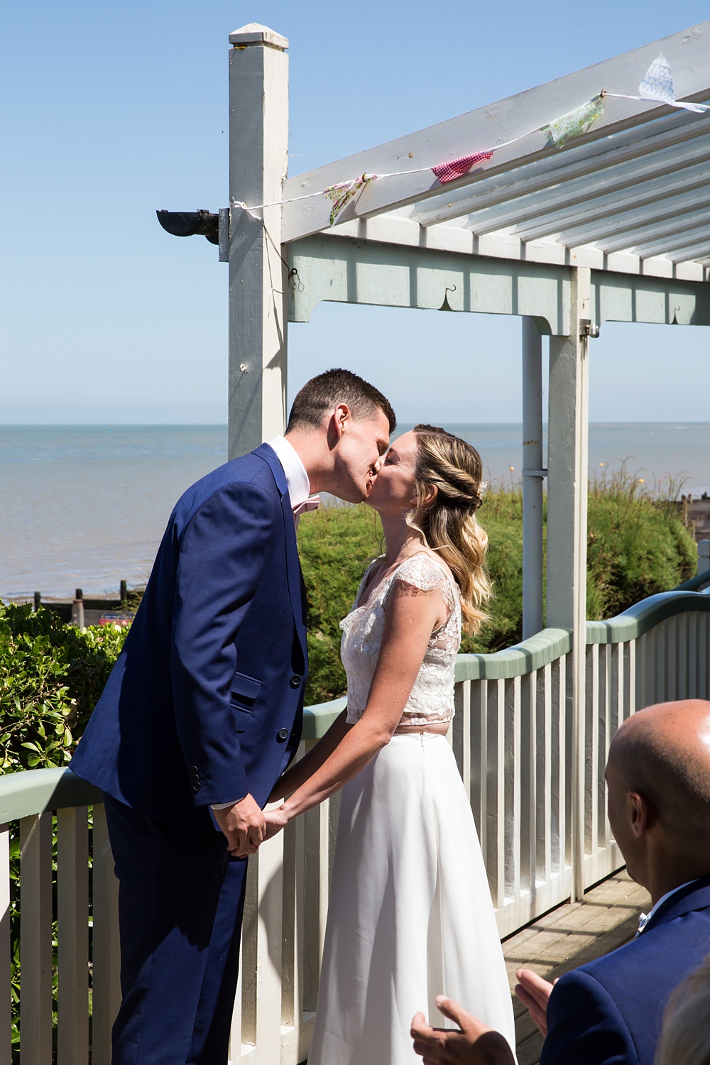 Kent Seaside Wedding Hannah Larkin Photography Outdoor Ceremony Veranda