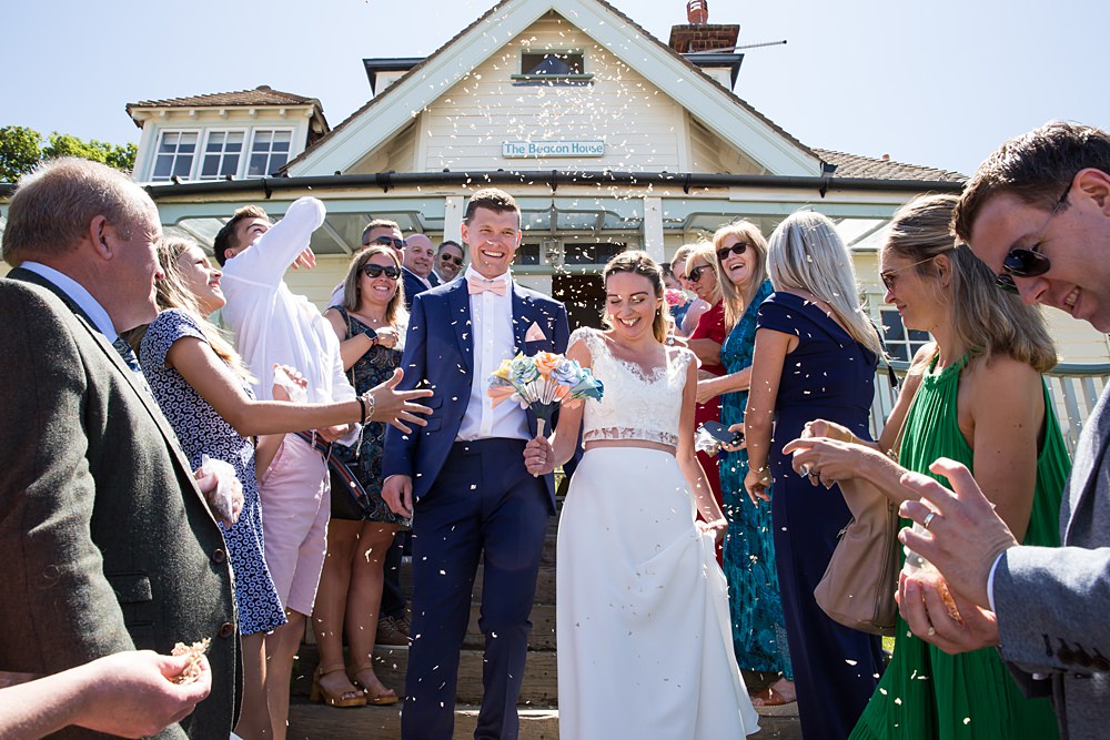 Kent Seaside Wedding Hannah Larkin Photography Confetti Throw