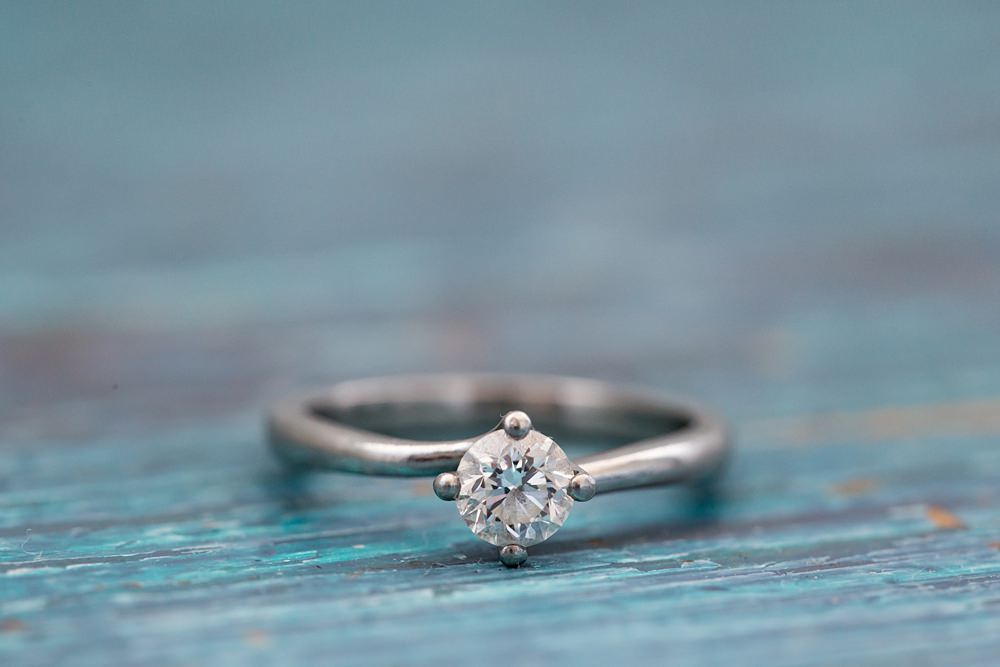 Kent Seaside Wedding Hannah Larkin Photography Solitaire Engagement Ring Diamond