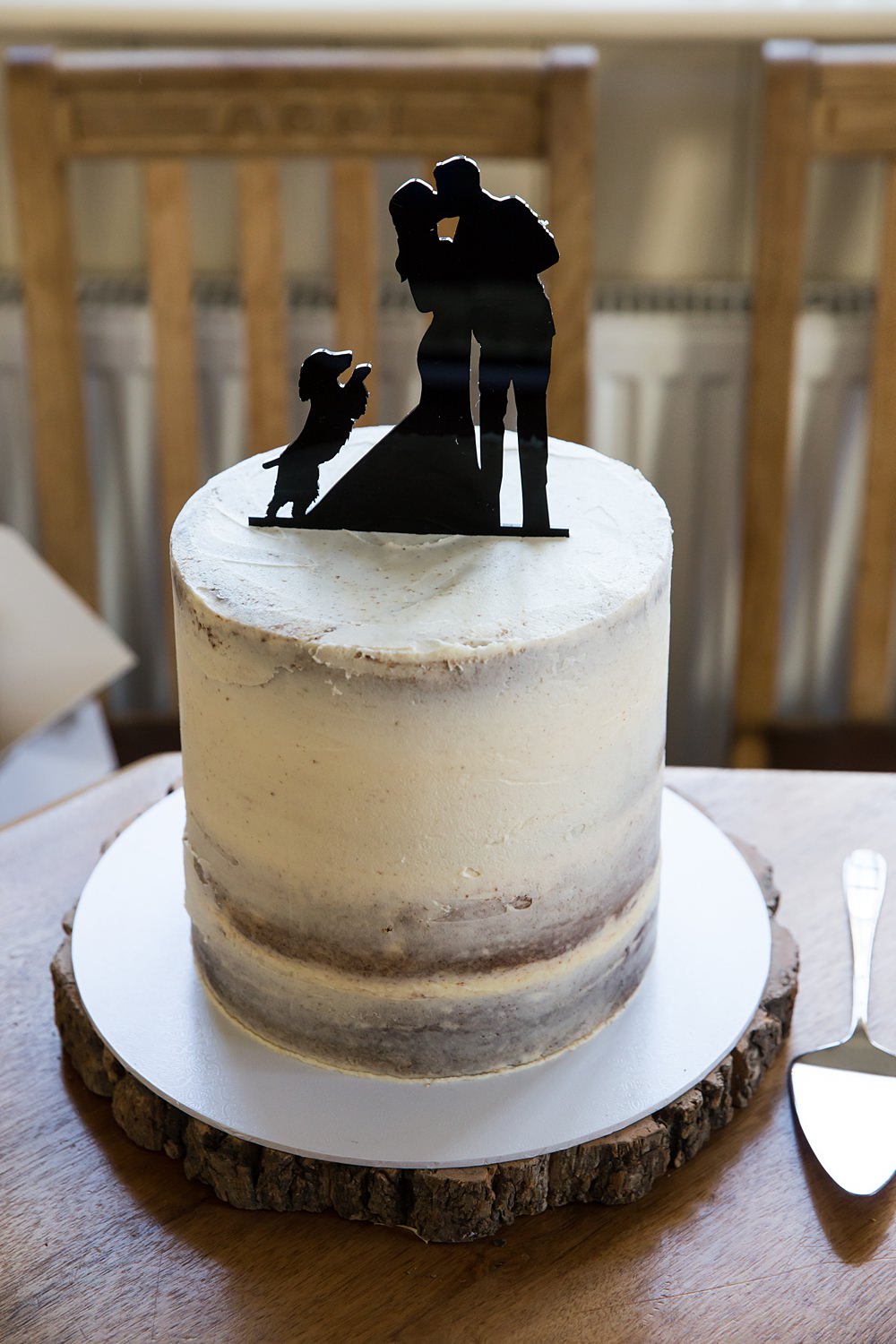 Kent Seaside Wedding Hannah Larkin Photography Single Tier Semi Naked Cake Topper