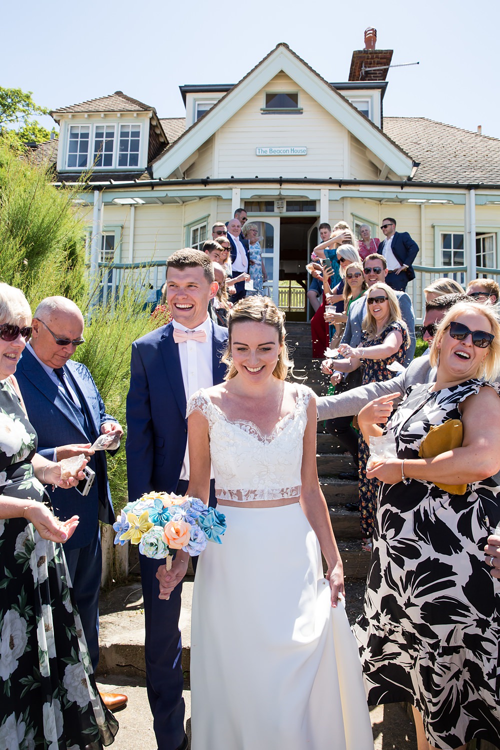 Kent Seaside Wedding Hannah Larkin Photography Confetti Throw