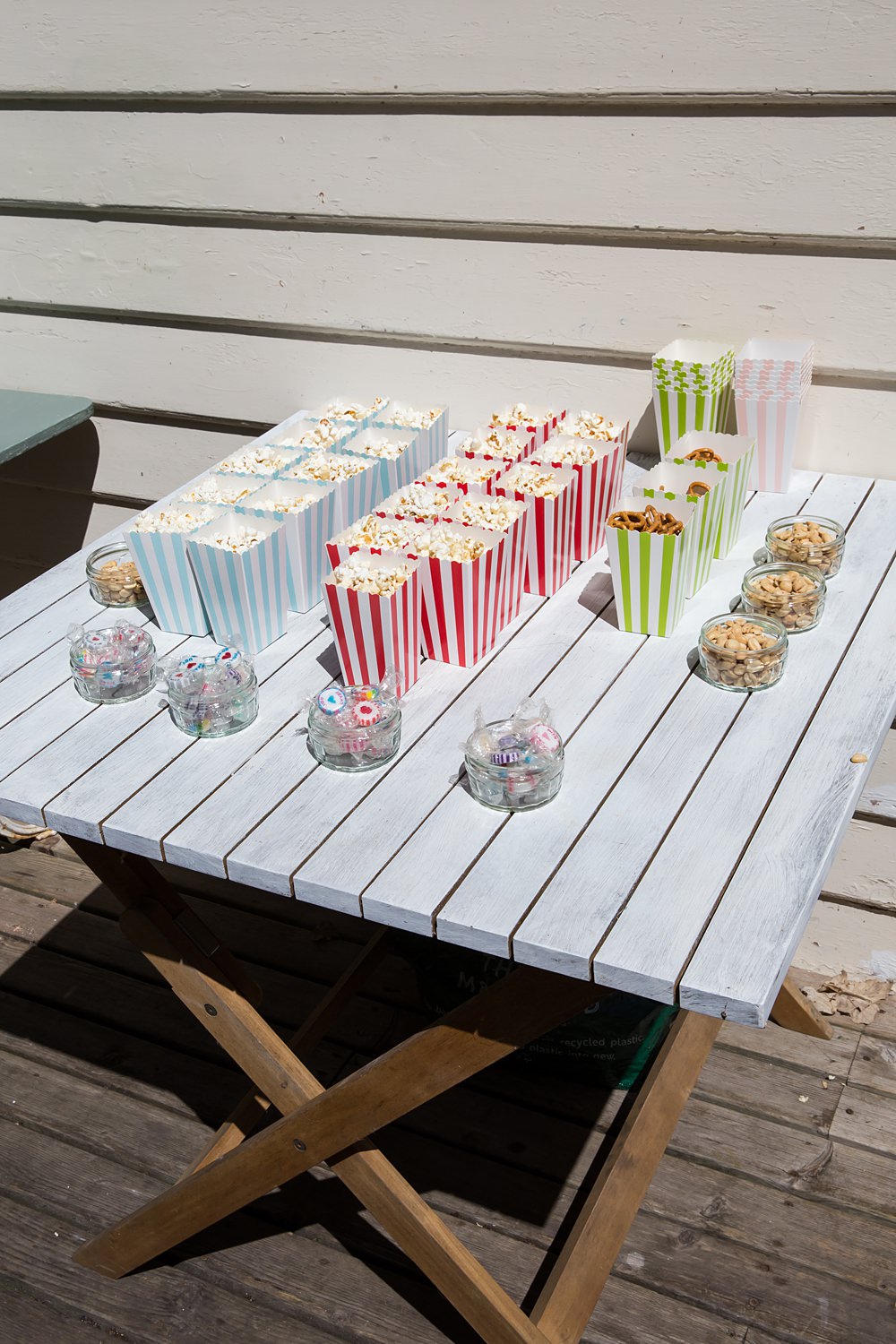 Kent Seaside Wedding Hannah Larkin Photography Popcorn Snack Table
