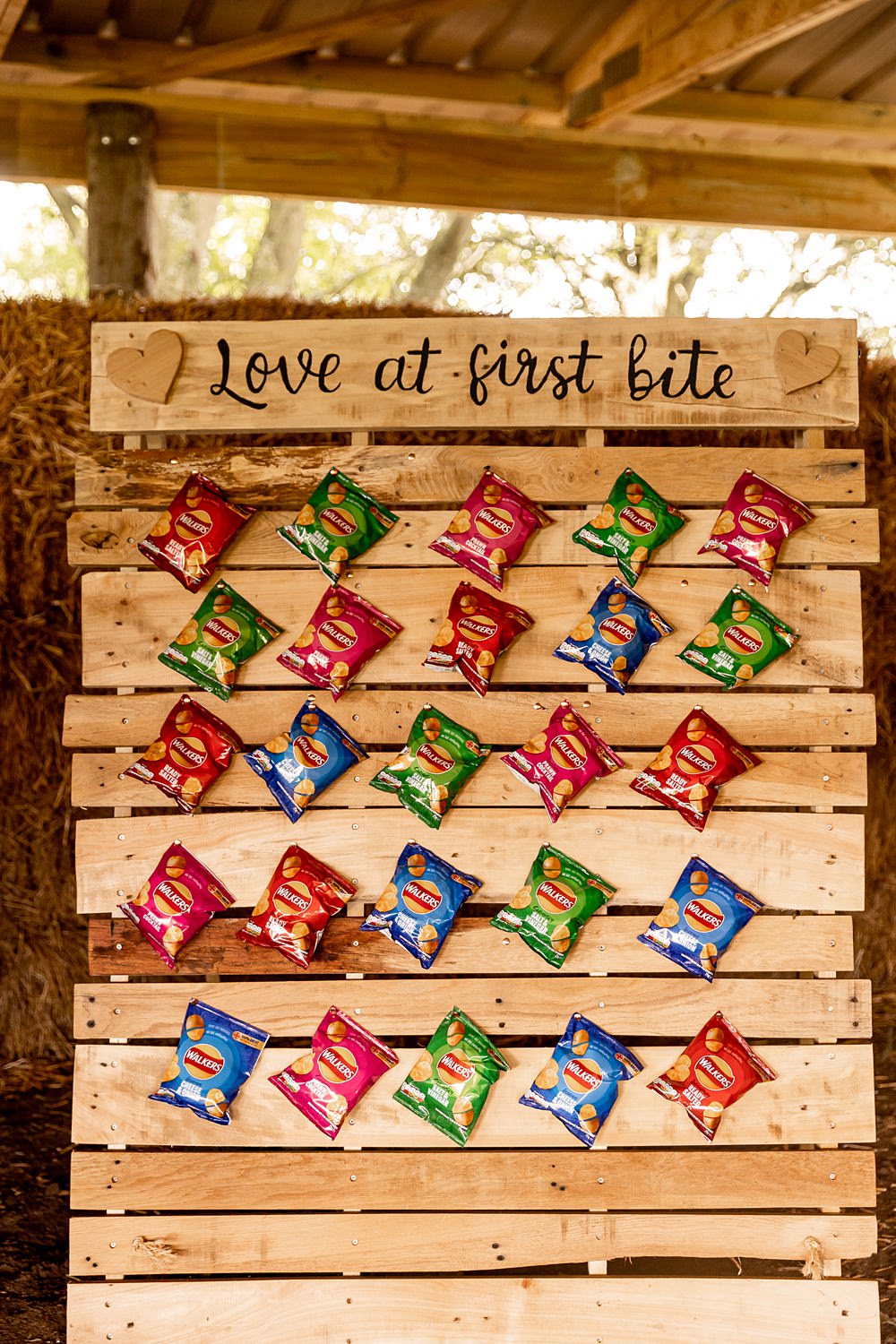 Lilibet Wood Wedding Hannah Betts Photography Snack Wall Wooden Pallet