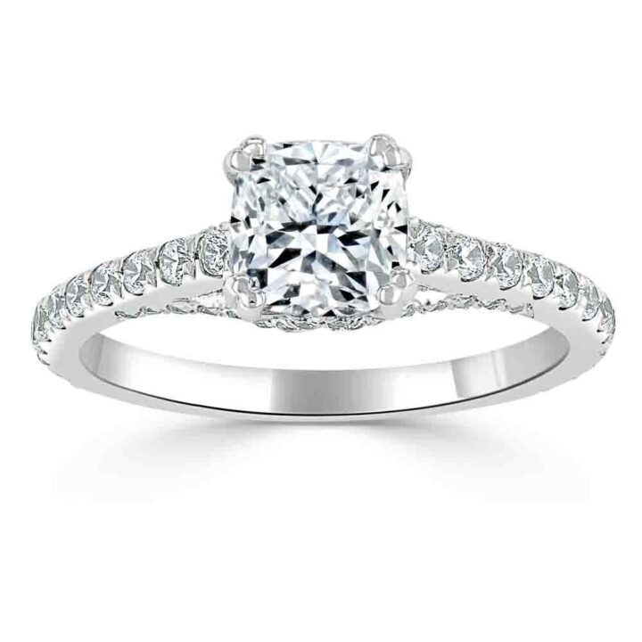 Moissanite Diamond Substitute Wedding Engagement Rings
