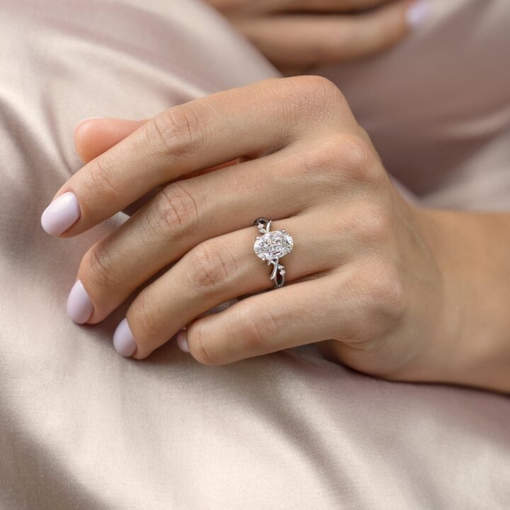 Moissanite Diamond Substitute Wedding Engagement Rings