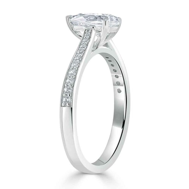 Moissanite Diamond Substitute Wedding Engagement Rings