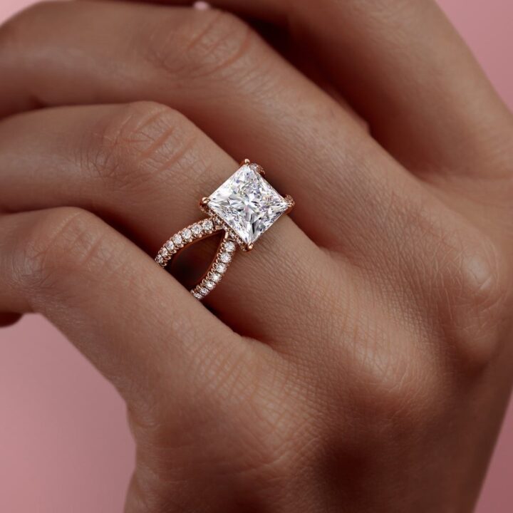 Moissanite Diamond Substitute Wedding Engagement Rings
