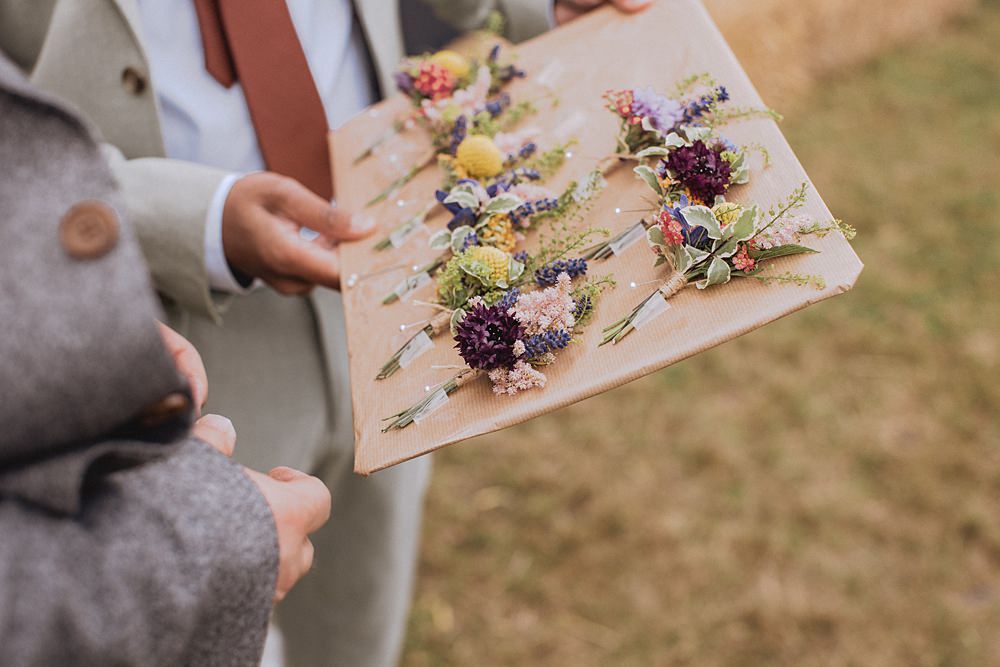Buttonhole Flowers Pen Y Fron Wedding Fox and Bear Photography