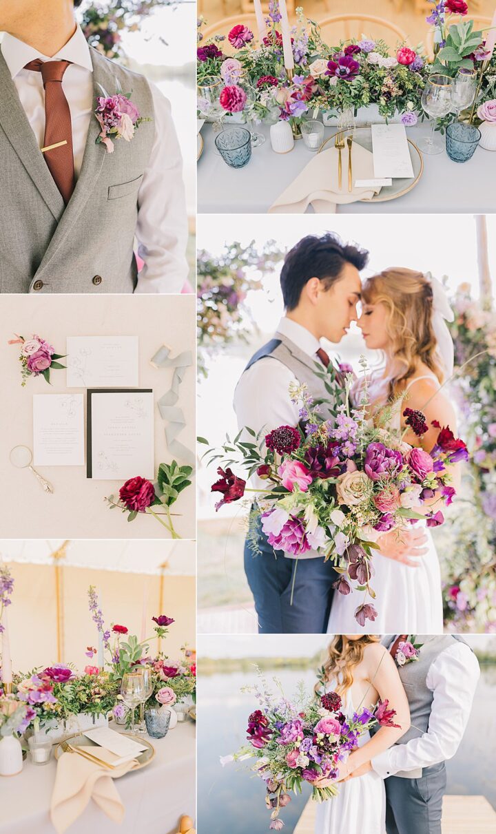 Pink Purple Summer Wedding Colour Scheme Love and Life Studio