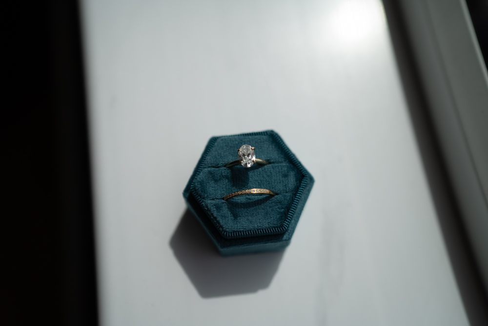 Sliabh Liag Donegal Elopement Wild and Green Photography Velvet Ring Box