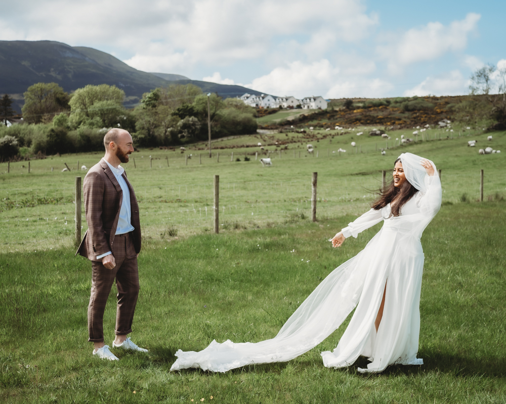 Sliabh Liag Donegal Elopement Wild and Green Photography First Look