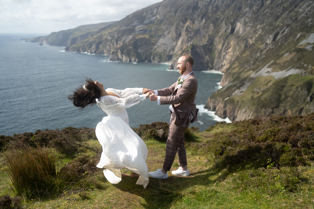 Sliabh Liag Donegal Elopement Wild and Green Photography