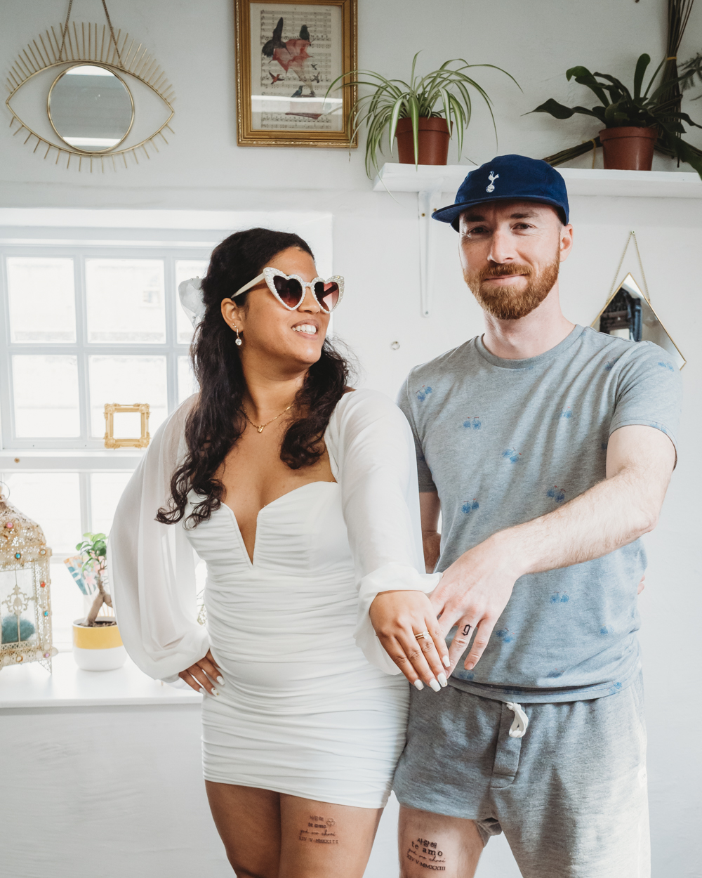 Sliabh Liag Donegal Elopement Wild and Green Photography Bride Groom Matching Tattoos