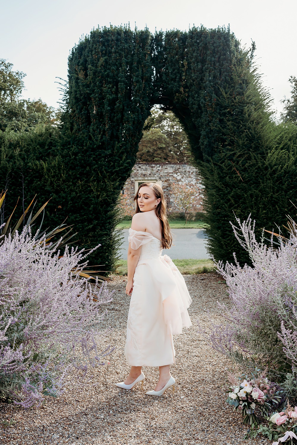 Summer Blush Wedding NK Photography Short Dress Bride