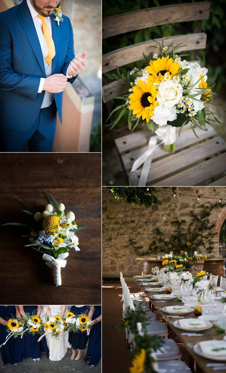 Summer Wedding Colours Yellow Navy Nataly Montanari