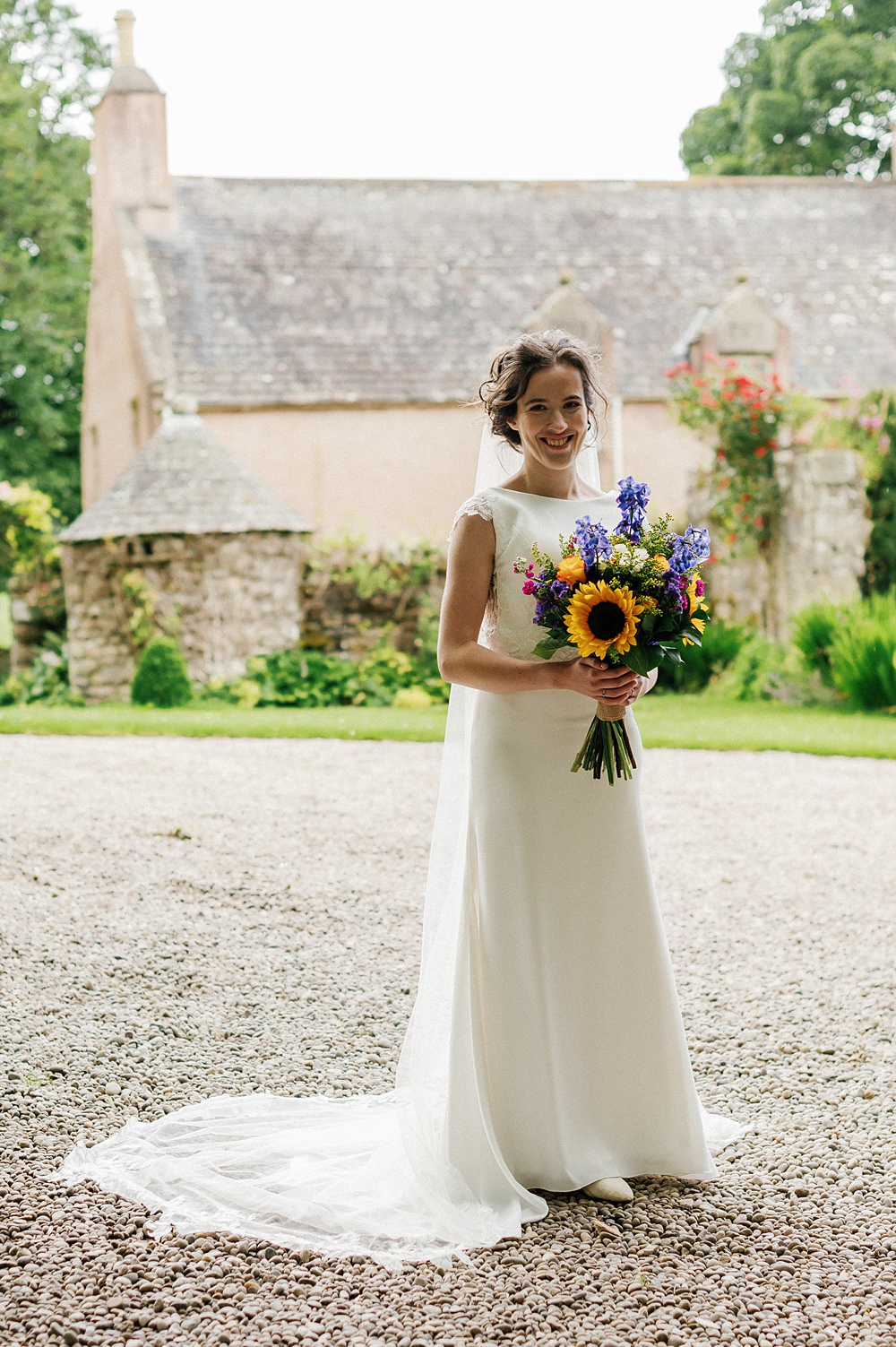 Aswanley Wedding Beth Sutton Photography Dress Gown Lace Gown Back Veil