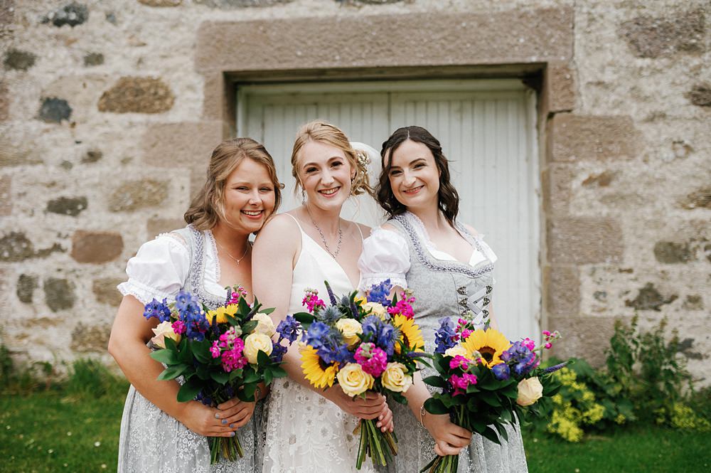 Aswanley Wedding Beth Sutton Photography Grey Short Bridesmaid Dresses