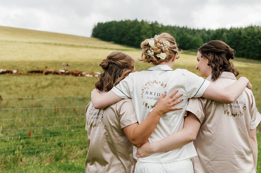 Aswanley Wedding Beth Sutton Photography Bride Bridesmaid PJs