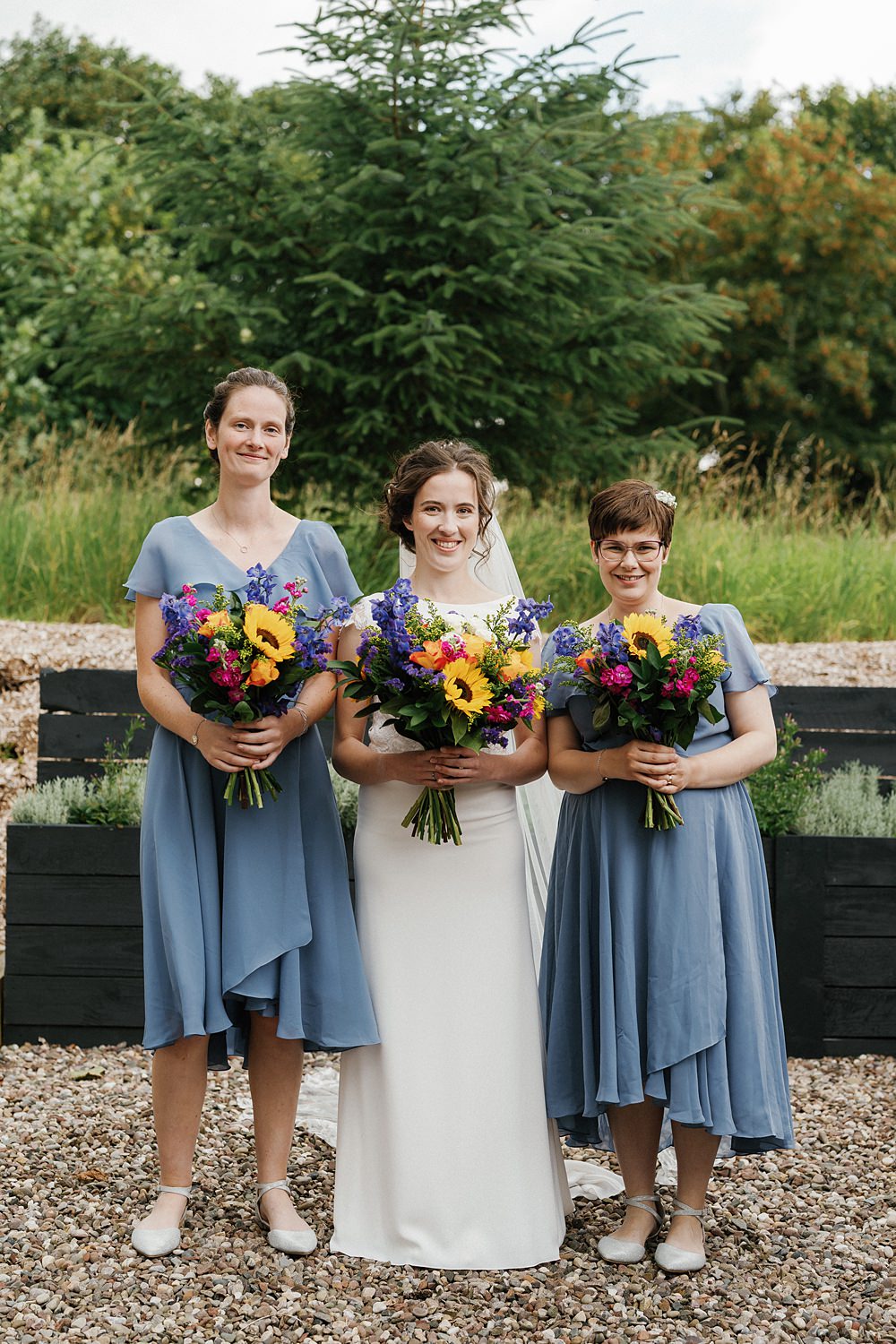 Aswanley Wedding Beth Sutton Photography Short Blue Bridesmaid Dresses